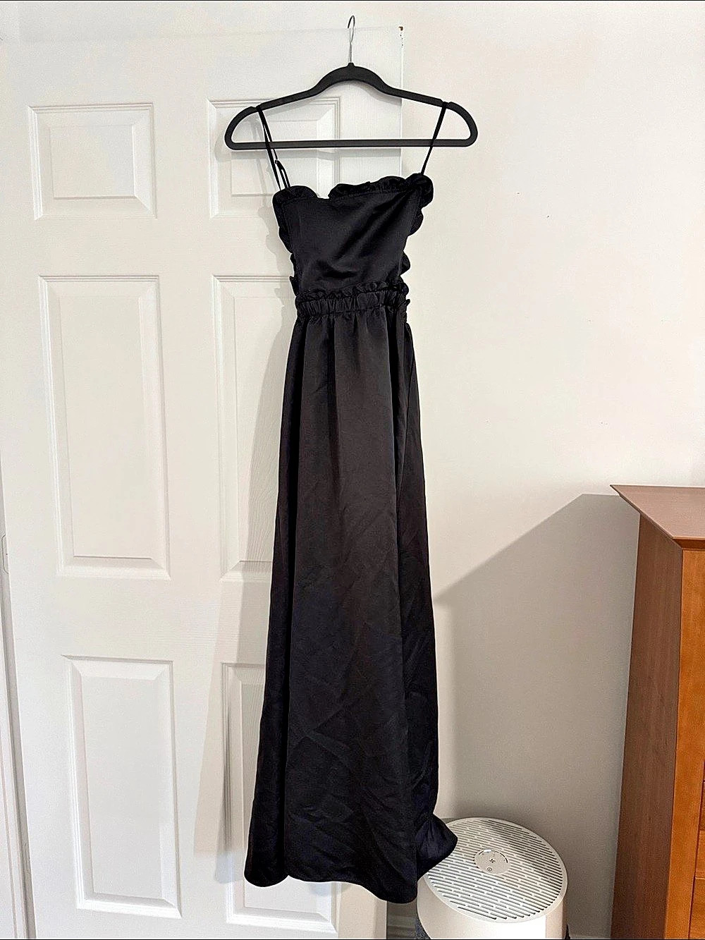 Weworewhat Black Maxi Dress Size Small